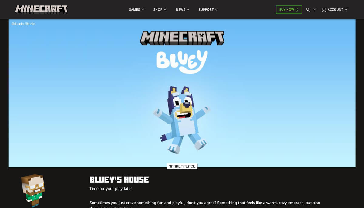 TataDeveloper - Bluey w Minecrafcie 03
